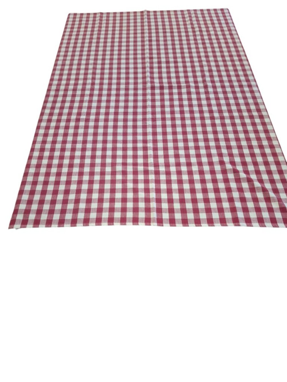 Red White Gingham Tablecloth Farmhouse Cottagecore Picnic Country Kitchen Decor
